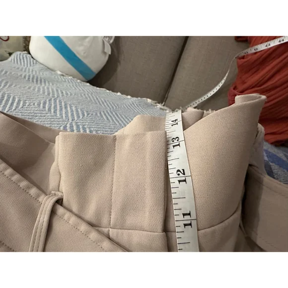 Women's Babaton Jermaine Beige Wide Leg Pants Size 4 - Picture 12 of 12